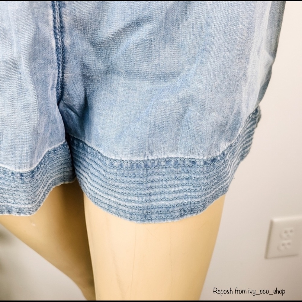 Rag & Bone Denim Romper Tie Up Small - Picture 4 of 9
